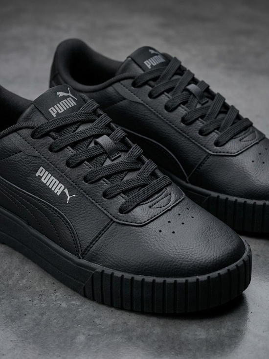 Puma Shoes - Puma Women's Black Platform Leather Sneakers